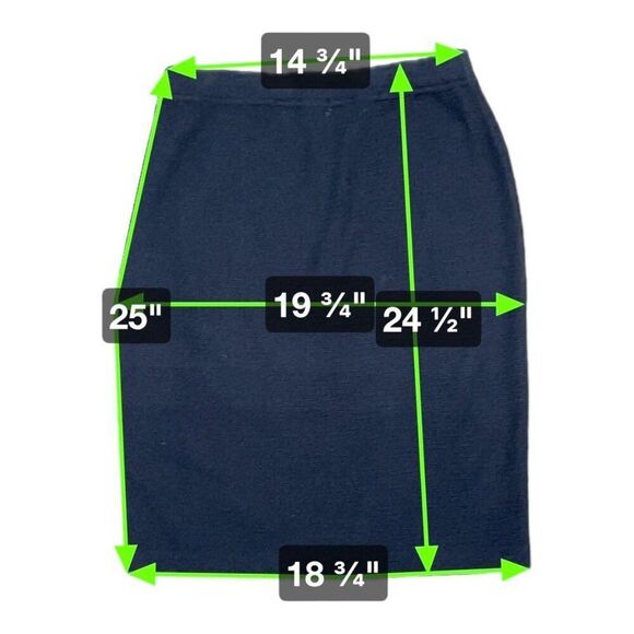 St. John Navy Blue Santana Knit Cardigan & Skirt Suit Set By Marie Gray Size 10 - Picture 11 of 11